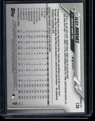 2020 Topps Opening Day Eloy Jimenez #138 Baseball