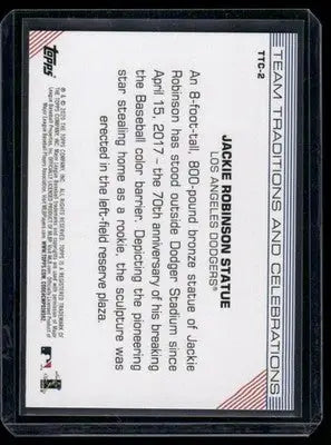 2020 Topps Opening Day Jackie Robinson #TTC-2 Baseball - Baseball Card Single