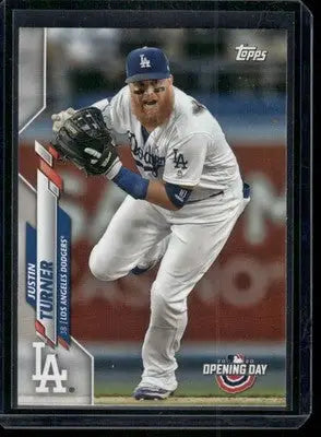 2020 Topps Opening Day Justin Turner #37 Baseball - Baseball Card Single