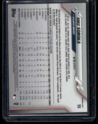 2020 Topps Opening Day Mike Soroka #56 Baseball - Baseball Card Single