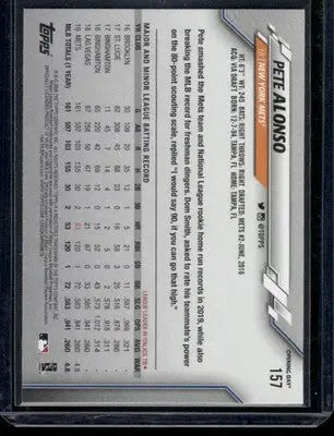 2020 Topps Opening Day Pete Alonso #157 Baseball - Baseball Card Single