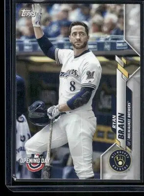 2020 Topps Opening Day Ryan Braun #160 Baseball - Baseball Card Single