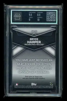 2020 Topps Opening Day Sticker Collection Preview Bryce Harper #SP-10 AC 9 - Baseball Card Single