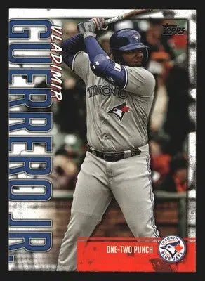 2020 Topps Player Highlights #VGJ-6 Vladimir Guerrero Jr One-Two Punch Blue Jays - Baseball Card Single