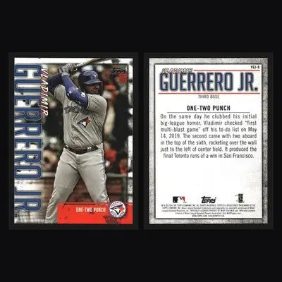 2020 Topps Player Highlights #VGJ-6 Vladimir Guerrero Jr One-Two Punch Blue Jays - Baseball Card Single