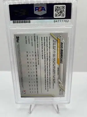 2020 Topps Pro Debut Julio Rodriguez #PD-111 Auto Baseball PSA
