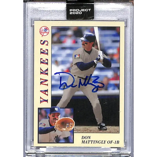 2020 Topps Project 2020 #139 Don Mattingly NM-MT Auto New York Yankees Baseball Card - Baseball Card Single