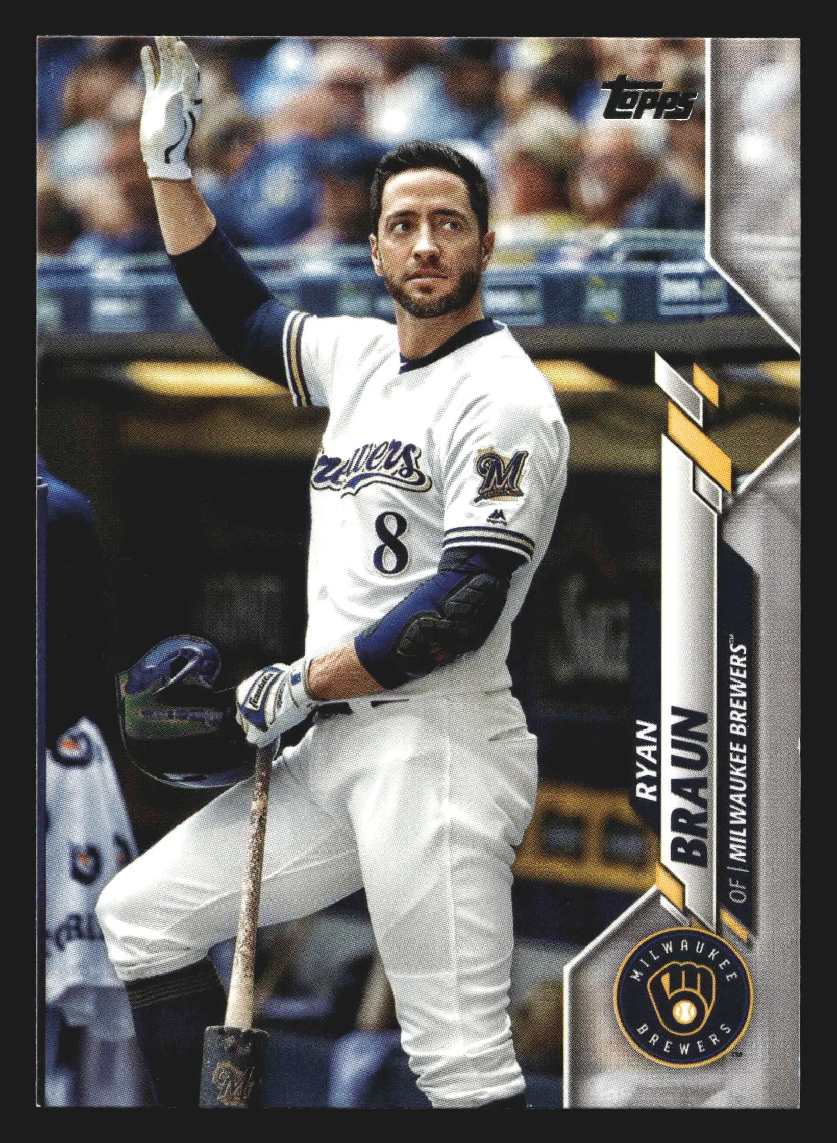 2020 Topps Series 1 #347 Ryan Braun Milwaukee Brewers - Baseball Card Single