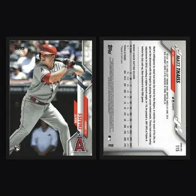 2020 Topps Series 1 Matt Thaiss #115 RC Los Angeles Angels - Baseball Card Single