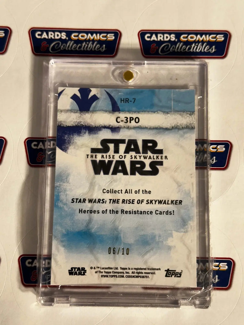 2020 Topps Star Wars: The Rise of Skywalker C-3PO /10 - Star Wars Card Single