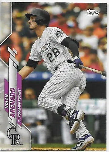 Original gloss Nolan Arenado baseball card from 2020 Topps Team Sets Rockies team