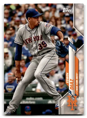 2020 Topps Team Sets #NYM-13 Edwin Diaz NM Near Mint Mets ID:82376 - Baseball Card Single