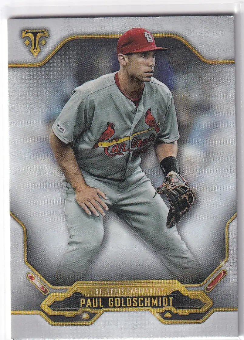 2020 TOPPS TRIPLE THREADS #85 PAUL GOLDSCHMIDT- ST LOUIS CARDINALS - Baseball Card Single