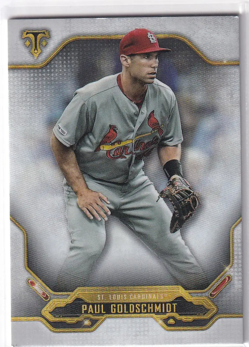 2020 TOPPS TRIPLE THREADS #85 PAUL GOLDSCHMIDT- ST LOUIS CARDINALS - Baseball Card Single
