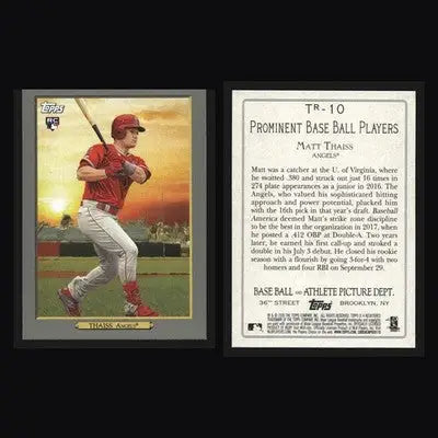 2020 Topps Turkey Red Matt Thaiss #TR-10 RC Los Angeles Angels - Baseball Card Single