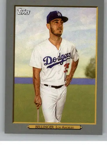 Baseball trading card featuring Cody Bellinger in Dodgers uniform from Topps Turkey Red