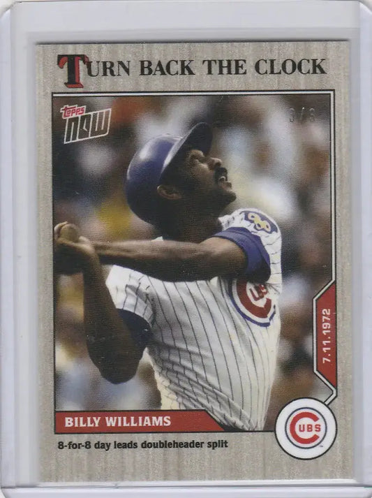 2020 Topps Turn Back the Clock 103 Billy Williams ASH Chicago Cubs 3/3 - Baseball Card Single