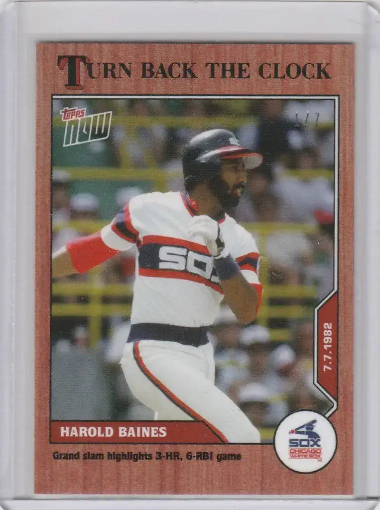 2020 Topps Turn Back the Clock 99 Harold Baines Wood Chicago White Sox 1/7