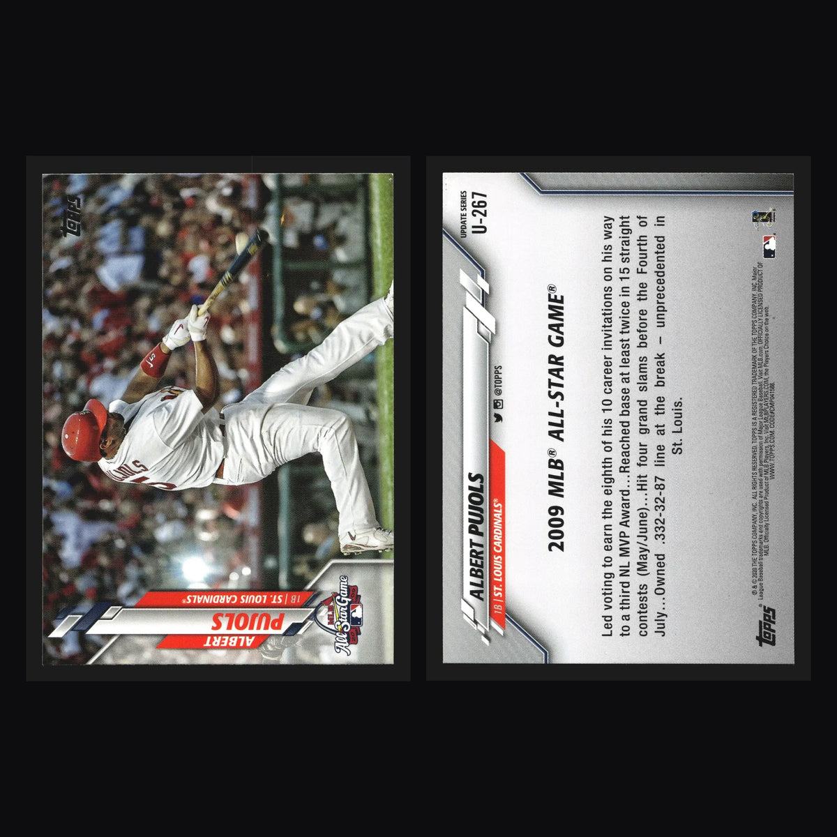 2020 Topps Update Albert Pujols #U-267 All-Star Game Cardinals - Baseball Card Single