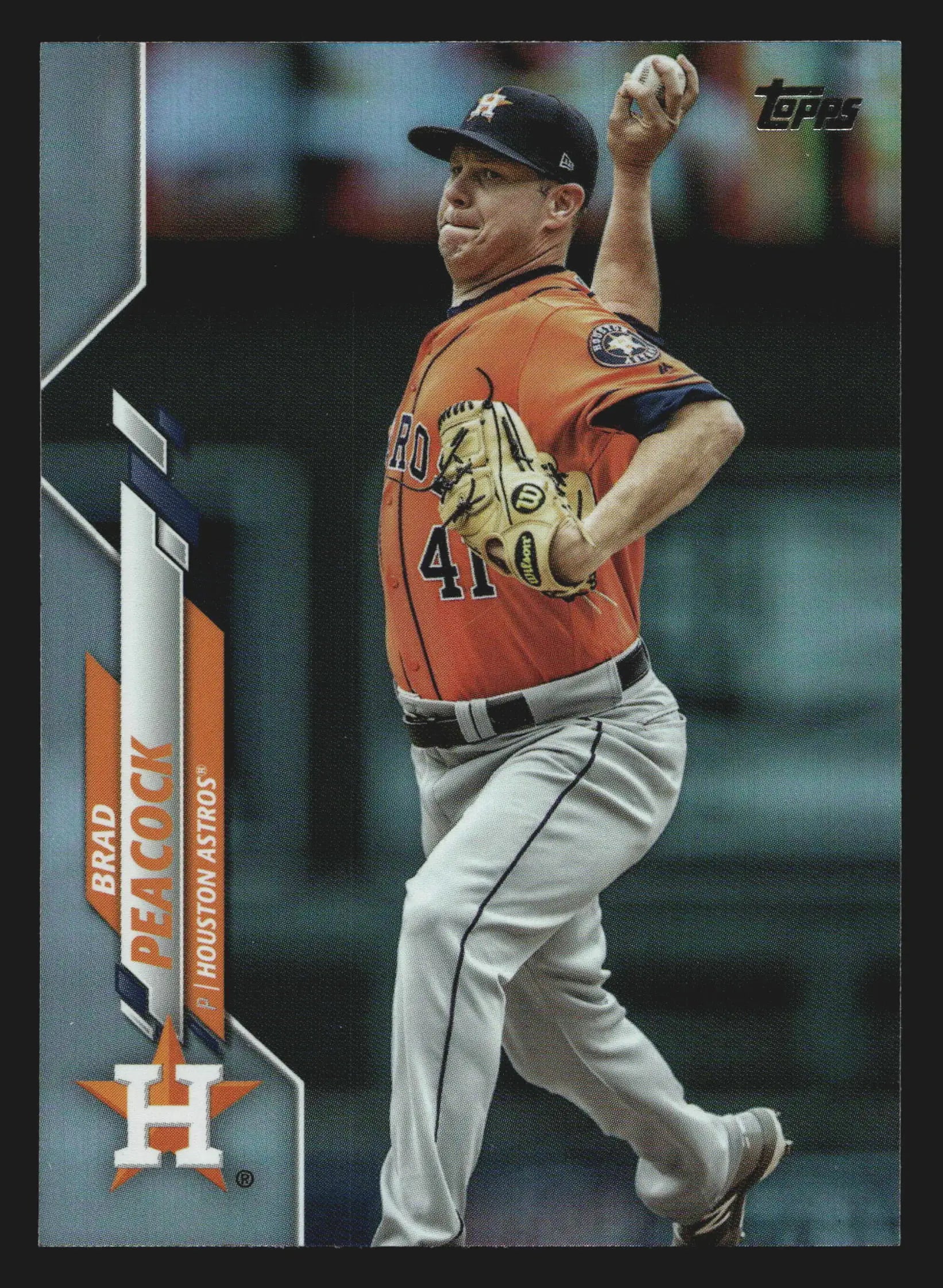 2020 Topps Update Brad Peacock #U-115 Rainbow Foil Houston Astros - Baseball Card Single