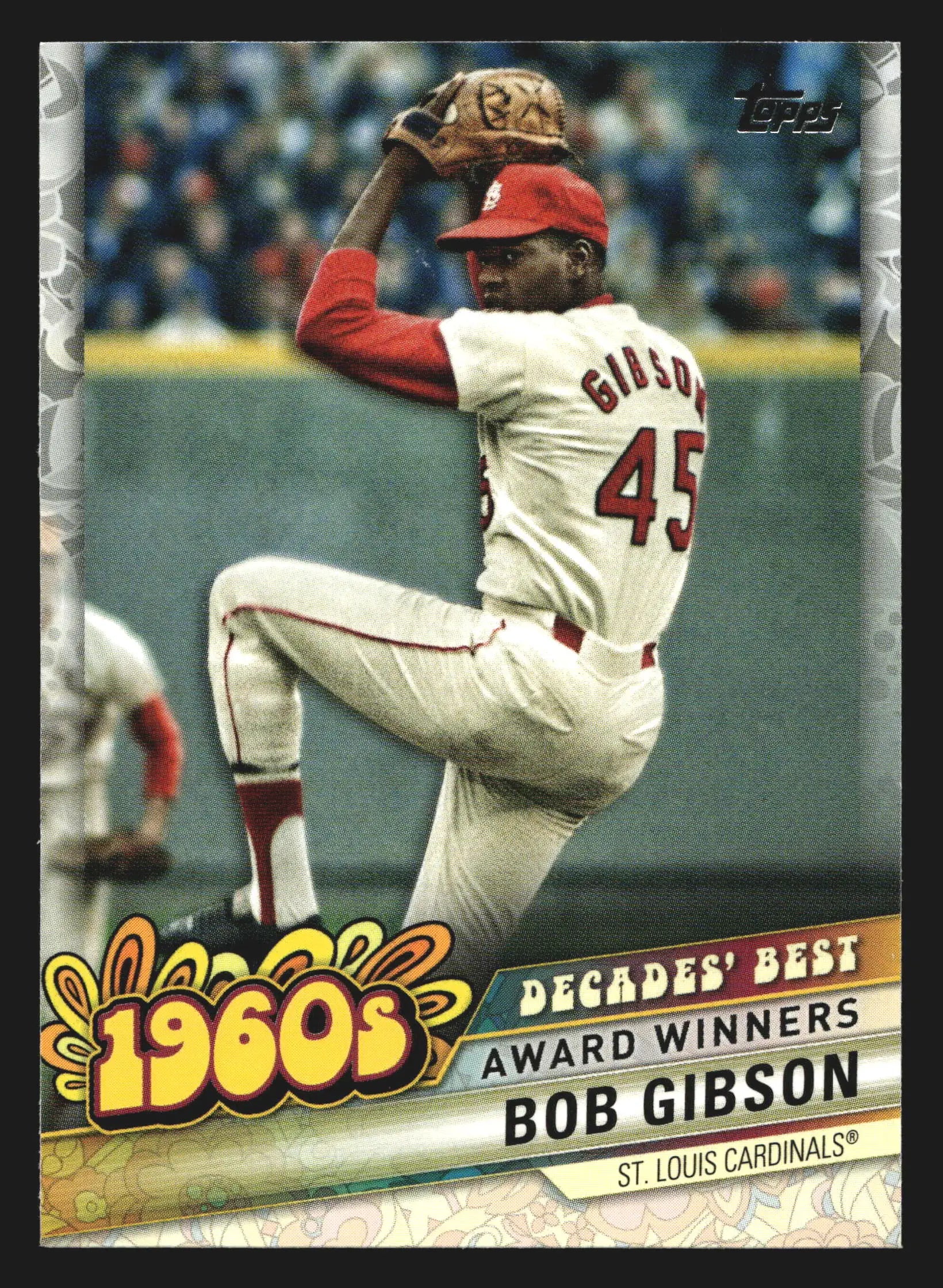2020 Topps Update Decades’ Best Bob Gibson #DB-17 HOF Cardinals - Baseball Card Single