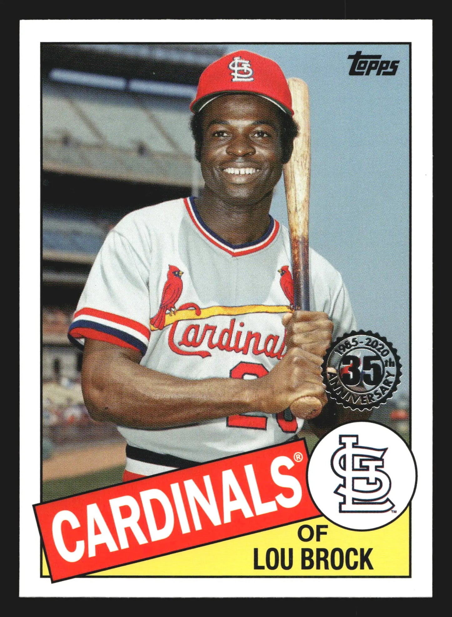 2020 Topps Update Lou Brock #85TB-43 1985 Topps Baseball Cardinals HOF - Baseball Card Single