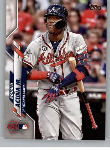 2020 Topps Update Ronald Acuna Jr. baseball card with original gloss, Braves collectible