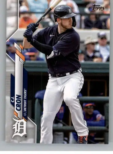 Baseball card from 2020 Topps Update featuring C.J. Cron Tigers with original gloss