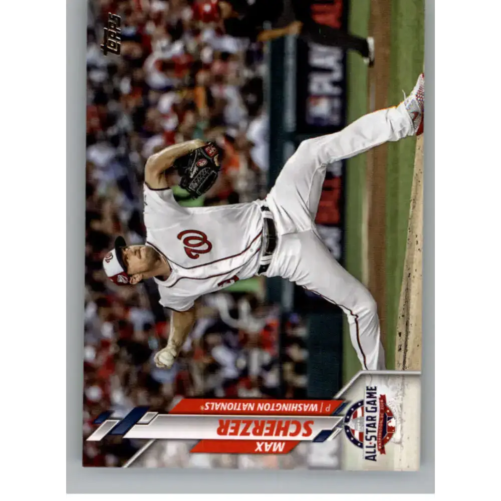 2020 Topps Update #U-185 Max Scherzer NM-MT Washington Nationals Baseball Card - Baseball Card Single