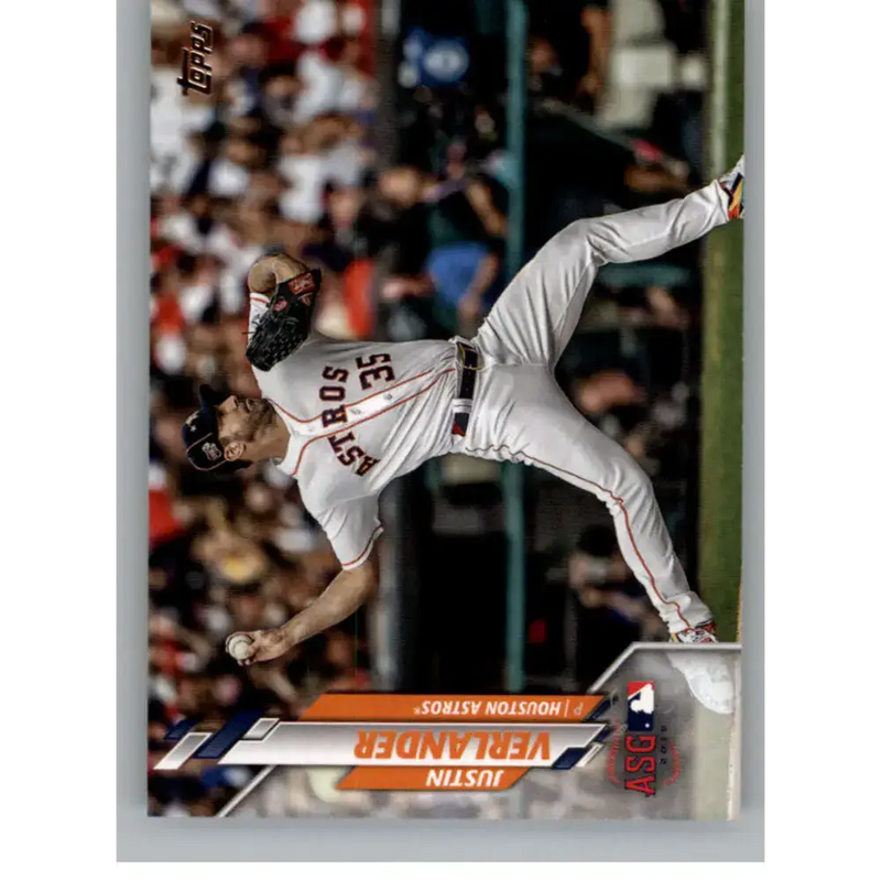 2020 Topps Update #U-194 Justin Verlander NM-MT Houston Astros Baseball Card - Baseball Card Single