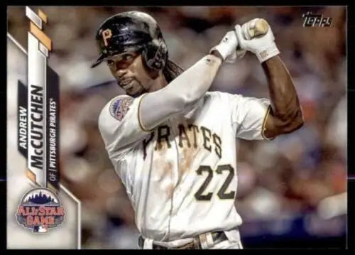 Original gloss 2020 Topps Update Andrew McCutchen baseball card featuring Pirates artwork