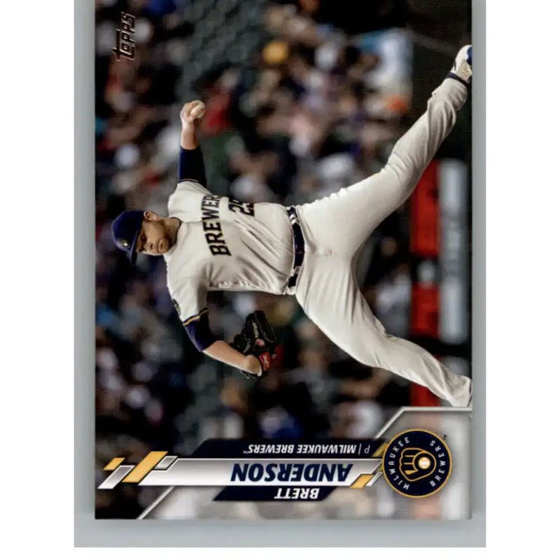 2020 Topps Update #U-275 Brett Anderson NM-MT Milwaukee Brewers Baseball Card - Baseball Card Single