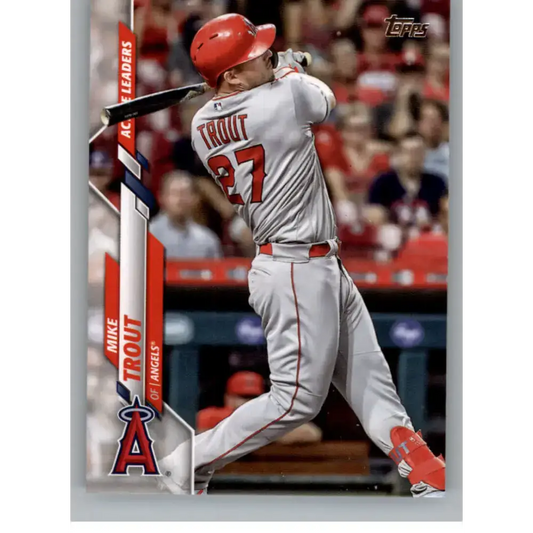 2020 Topps Update #U-292 Mike Trout NM-MT Los Angeles Angels Baseball Card - Baseball Card