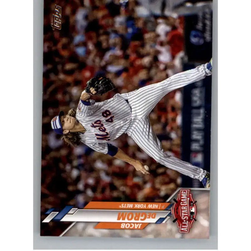 2020 Topps Update #U-299 Jacob deGrom NM-MT New York Mets Baseball Card - Baseball Card Single
