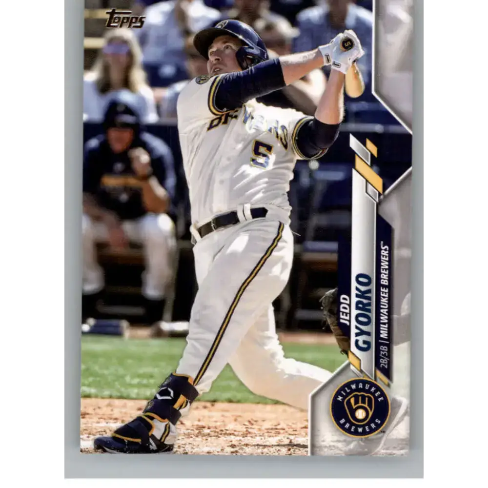 2020 Topps Update #U-61 Jedd Gyorko NM-MT Milwaukee Brewers Baseball Card - Baseball Card