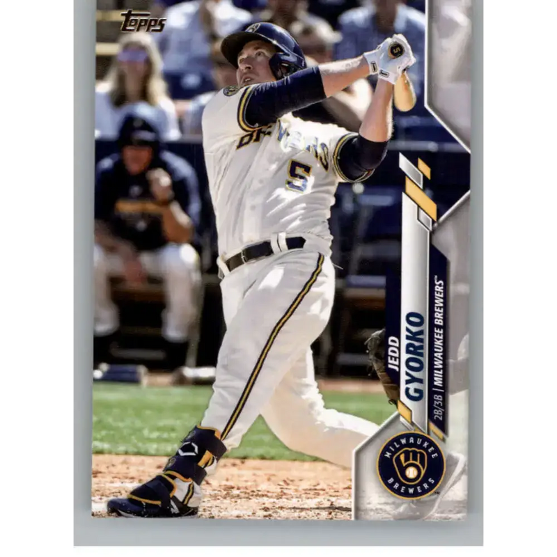 2020 Topps Update #U-61 Jedd Gyorko NM-MT Milwaukee Brewers Baseball Card - Baseball Card Single