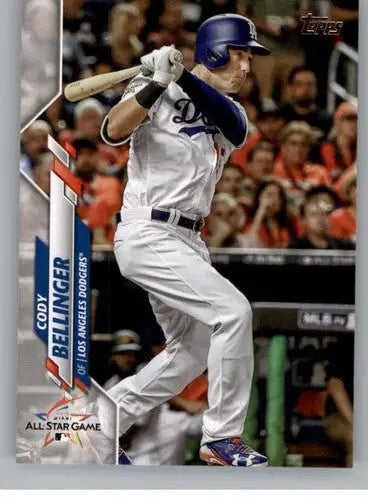 2020 Topps Update Cody Bellinger baseball card with original gloss displayed