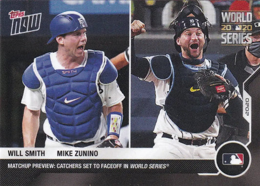 2020 TOPSP NOW WORLD SERIES MATCHUP #WM-1 WILL SMITH AND MIKE ZUNINO- RAYS AND DODGERS - Baseball Card Single