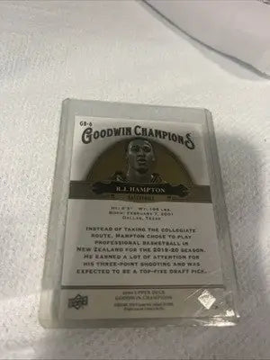 R.J. Hampton basketball card from 2020 UD Goodwin Champions Blue series