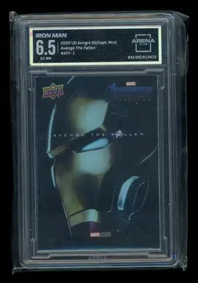 2020 Upper Deck Avengers Endgame Iron Man #ATF-1 Arena Club 6.5