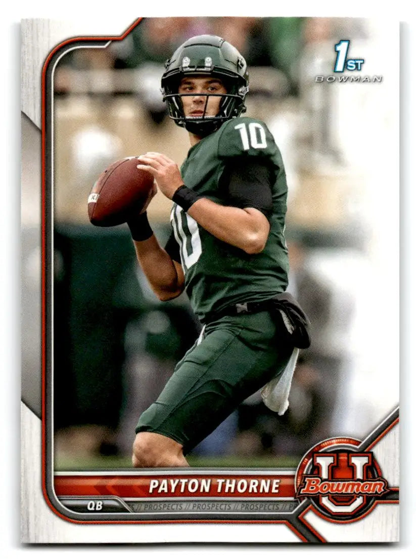 2021-22 Bowman University #56 Payton Thorne - Football Card Single