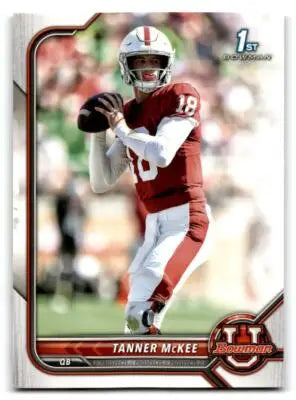2021-22 Bowman University #60 Tanner Mckee - Football Card Single