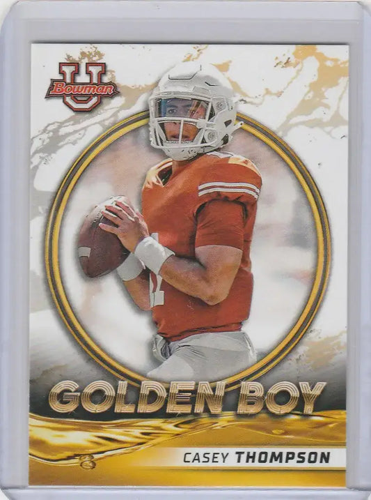 2021-22 Bowman University Golden Boy #12 Casey Thompson Nebraska - Football Card Single