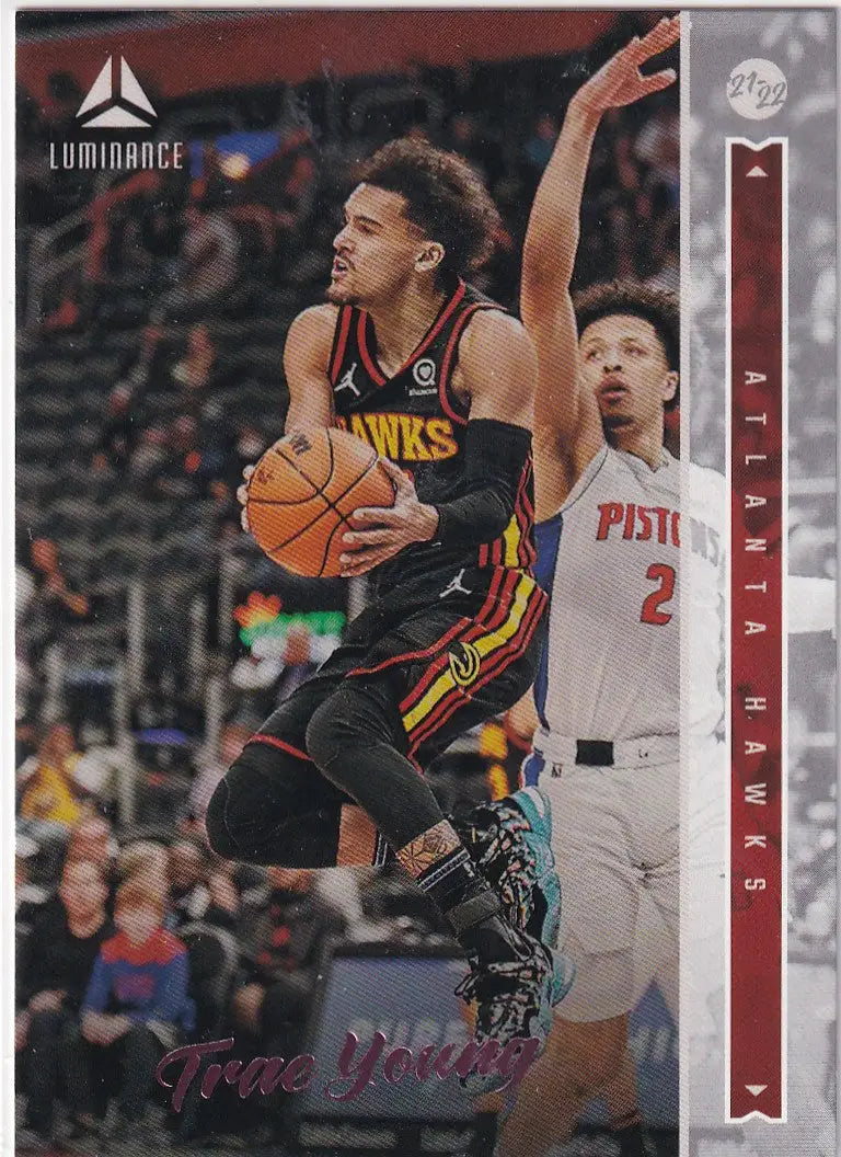 2021-22 CHRONICALS LUMINANCE #245 TRAE YOUNG PINK- ATLANTA HAWKS - Basketball Card Single