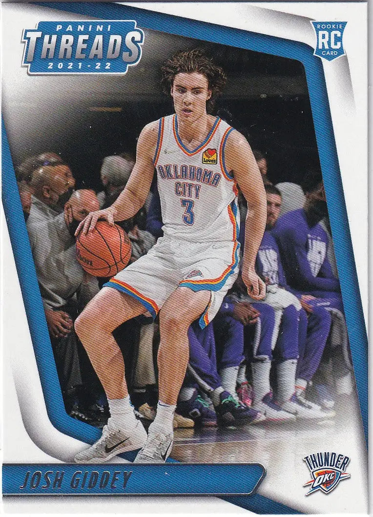 2021-22 CHRONICALS THREADS #87 JOSH GIDDEY- OKLAHOMA CITY THUNDER