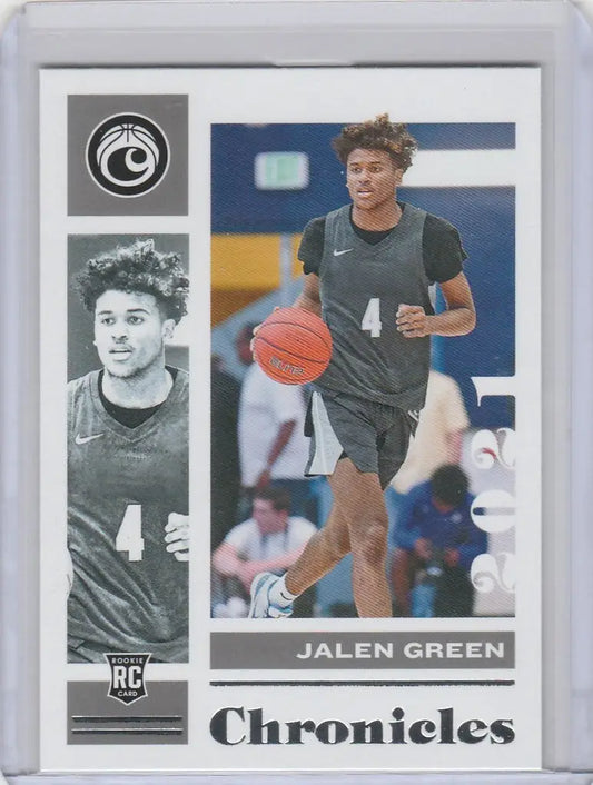 Basketball trading card of Jalen Green from 2021-22 Chronicles Draft Picks