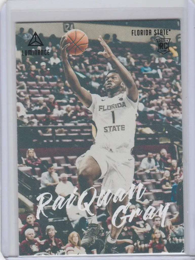 Basketball trading card of Raiquan Gray from 2021-22 Chronicles Draft Picks Luminance Pink