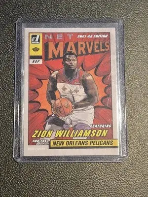 2021-22 Donruss #6 Zion Williamson Net Marvels Press Proof - Basketball Card Single