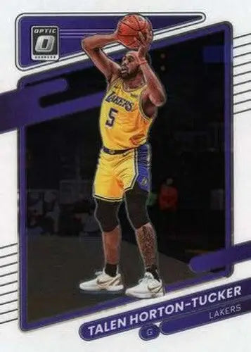 Basketball trading card featuring Talen Horton-Tucker from 2021-22 Donruss Optic with original gloss