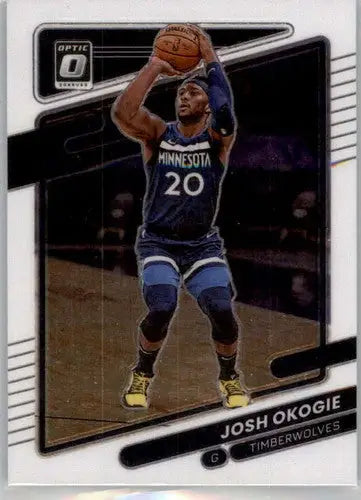 Original gloss Donruss Optic Josh Okogie basketball card Timberwolves 2021-22